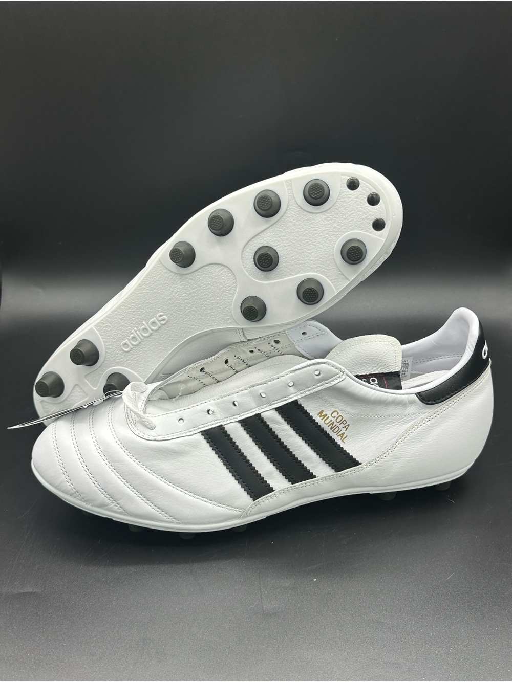 Adidas Copa Mundial Men's Soccer Cleats White Black Gold ID4050 NEW Size 12